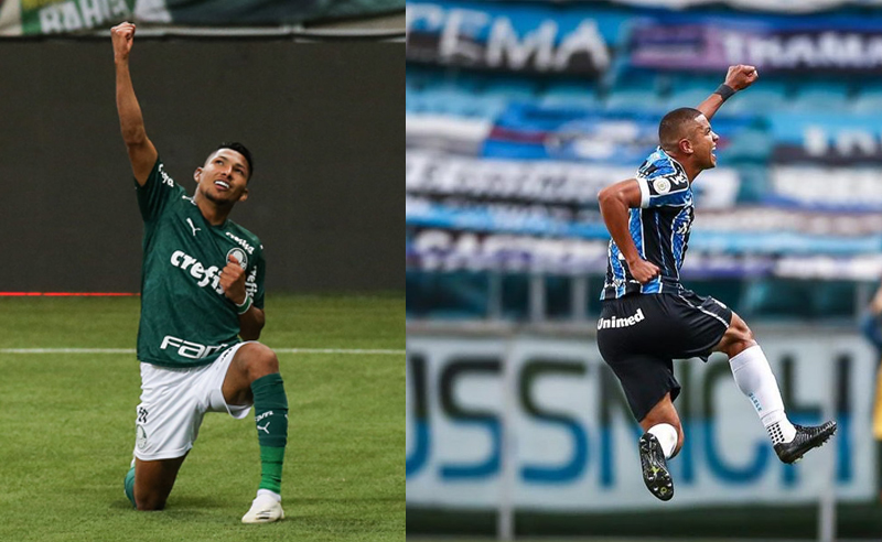 Rony do Palmeiras e David Braz do Grêmio