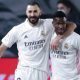 Benzema e Vinicius Junior do Real Madrid