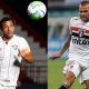 Fred do Fluminense e Dani Alves do São Paulo