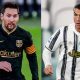 Messi do Barcelona e Cristiano Ronaldo CR7 da Juventus