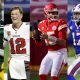 Aaron Rodgers Green Bay Packers Tom Brady Buccaneers Patrick Mahomes Chiefs Josh Allen Bills