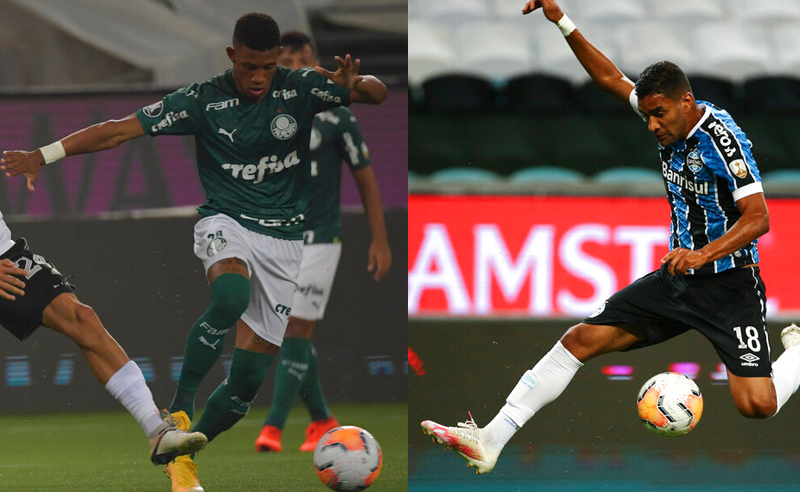 Danilo do Palmeiras e Isaque Elias do Grêmio