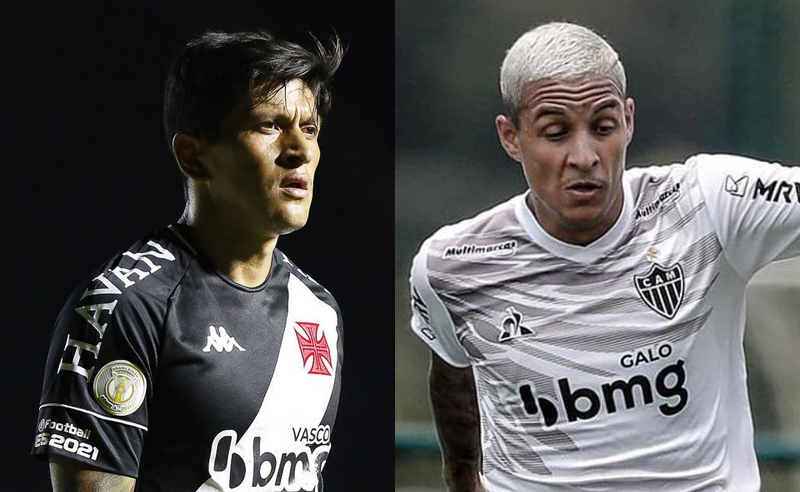 German Cano do Vasco e Guilherme Arana do Atlético-MG