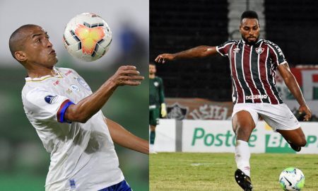 Nino Paraiba do Bahia e Luccas Claro do Fluminense