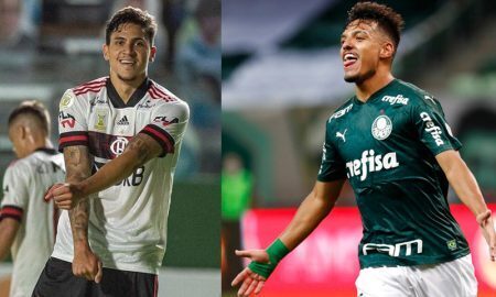Pedro do Flamengo e Gabriel Menino do Palmeiras