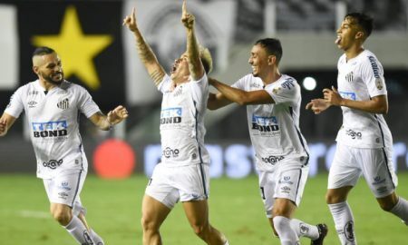 Time do Santos na Libertadores