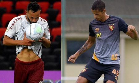 Yago Felipe do Fluminense e Luciano Juba do Sport-RE