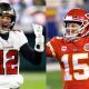 Tom Brady do Bucs e Patrick Mahomes do Chiefs