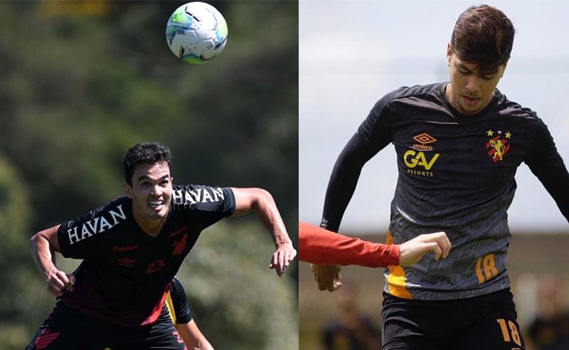 Felipe Aguilar do Athletico-PR e Betinho do Sport-RE