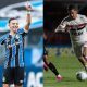 Pepe do Grêmio e Luciano do São Paulo