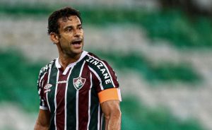 Fred do Fluminense marca gol na Libertadores contra o River Plate