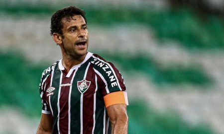 Fred do Fluminense marca gol na Libertadores contra o River Plate