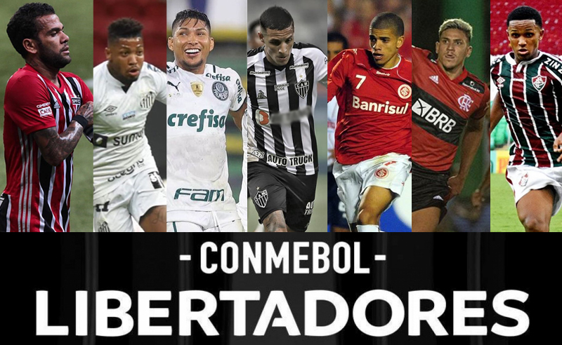 SPFC, Santos, Palmeiras, CAM, Inter, Fla, Flu, Libertadores 2021