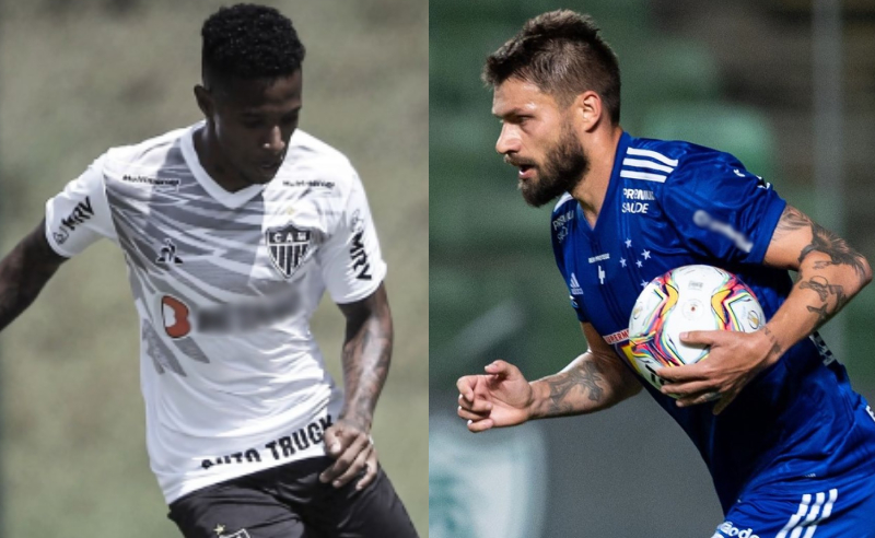 Tche Tche do Atlético-MG e Rafael Sóbis do Cruzeiro
