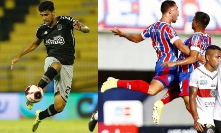 Tiago Reis do Vasco e Time do Bahia