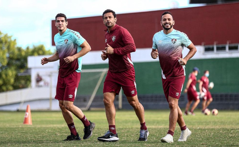 Nino, Fred e Yago Felipe do Fluminense