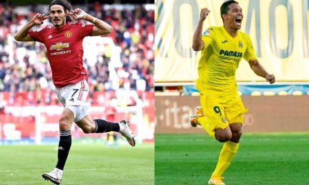 Bacca (Villarreal) e Cavani (United)