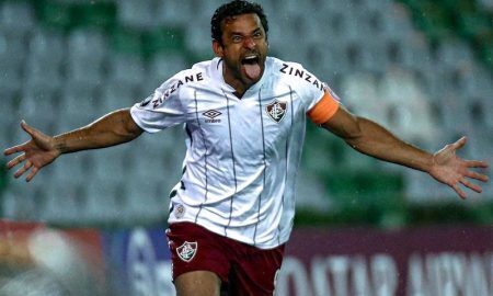 Fred, do Fluminense, na Libertadores