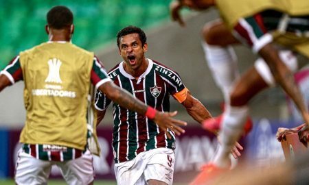 Fred, do Fluminense, na Libertadores