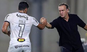 Hulk e Cuca em jogo da Libertadores