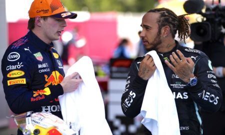Max Verstappen e Lewis Hamilton na F1