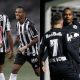 Jogadores de Atlético-MG e Bragantino festejam gols no Brasileirão 2021