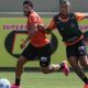 Hulk durante o treino do Atlético-MG antes da partida contra a Chapecoense pelo Brasileirão 2021