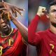 Lukaku, da Bélgica, e Cristiano Ronaldo, de Portugal, na Eurocopa 2021