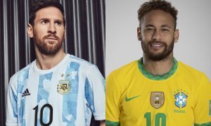 Messi (Argentina) x Neymar (Brasil)