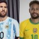Messi (Argentina) x Neymar (Brasil)