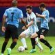 Messi, da Argentina, no duelo com o Uruguai na fase de grupos da Copa América 2021