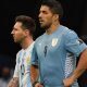 Messi e Suárez em Argentina 1 x 0 Uruguai na Copa América 2021