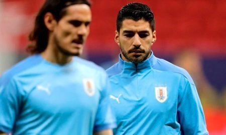 Os atacantes Suárez e Cavani, destaques do Uruguai na Copa América 2021