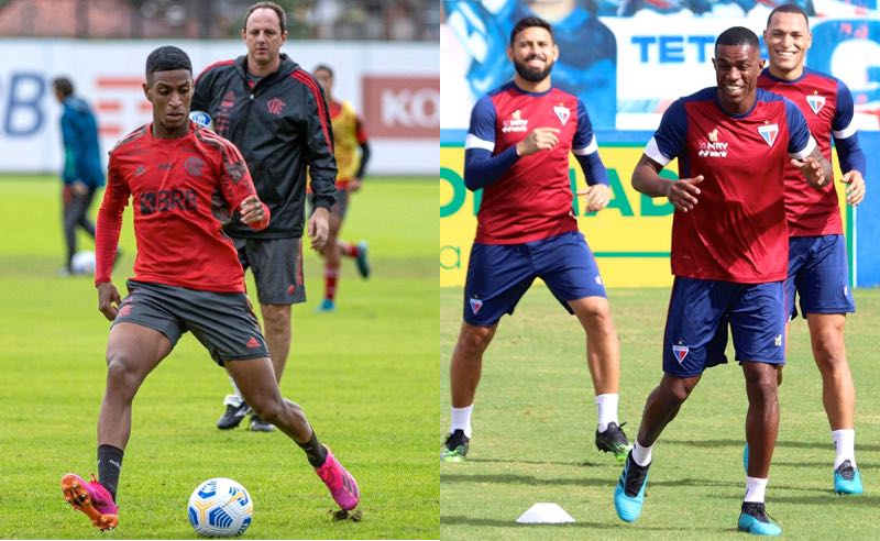 Treinamentos de Flamengo e Fortaleza: as equipes medem forças na sexta rodada do Brasileirão 2021