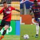 Richard, do Athletico-PR, e Marcelo Benevenuto, do Fortaleza, no Brasileirão 2021