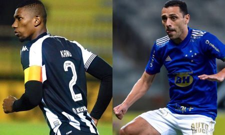 Kanu, do Botafogo, e Rômulo, do Cruzeiro, na Série B 2021