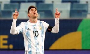 Lionel Messi, da Argentina, no jogo contra a Bolívia na Copa América 2021