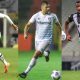 Luan Peres, do Santos, Diego Souza, do Grêmio, e Saulo Mineiro, do Ceará, no Brasileirão 2021