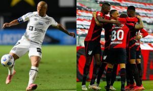 Santos e Athletico-PR em partidas válidas pelo Brasileirão 2021