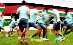 Treino do Fluminense para o jogo contra o Cuiabá pelo Brasileirão 2021