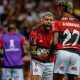 Gabigol e Bruno Henrique, do Flamengo, na semifinal da Libertadores 2021