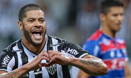 Hulk comemora gol em Atlético-MG x Fortaleza na Copa do Brasil 2021