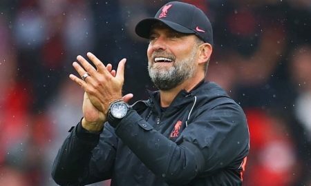 O técnico do Liverpool, Jürgen Klopp, um dos candidatos ao título da Premier League 2021/2022