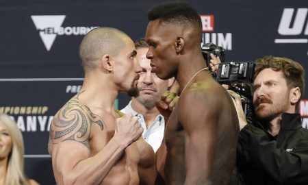 Encarada entre Robert Whittaker e Israel Adesanya no UFC 243 - Odds: Adesanya x Whittaker 2