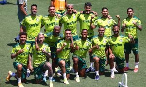 Treino do Palmeiras antes da estreia no Paulistão 2022