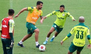 Treino do Palmeiras antes do Mundial de Clubes