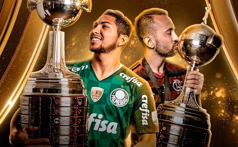 Rony, do Palmeiras, e Everton Ribeiro, do Flamengo, finalistas da Libertadores 2021