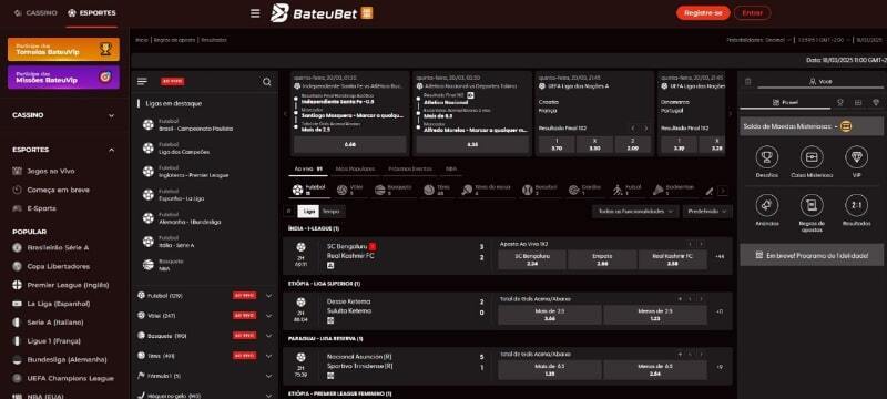 BateuBet ao vivo