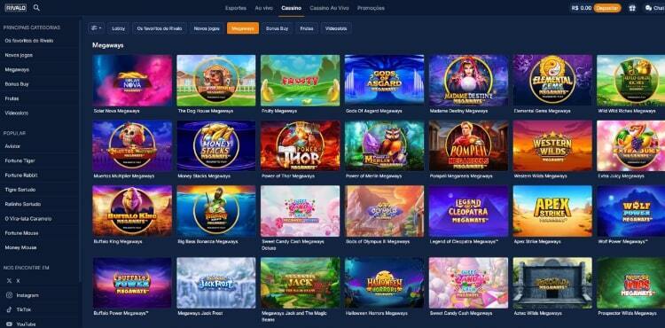 Rivalo casino online Megaways